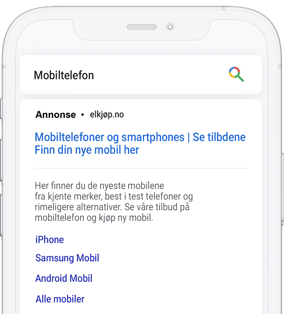 Google ads søkeannonse